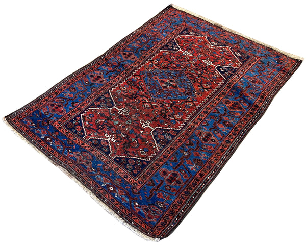 3.5x5 Vintage Persian Shiraz