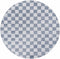 Alie Gray Checkered Washable Area Rug
