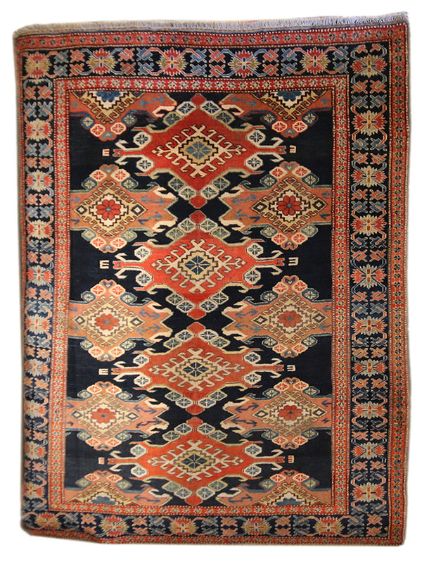 5.3x6.8 Kazak Shirvan - Main Street Oriental Rugs