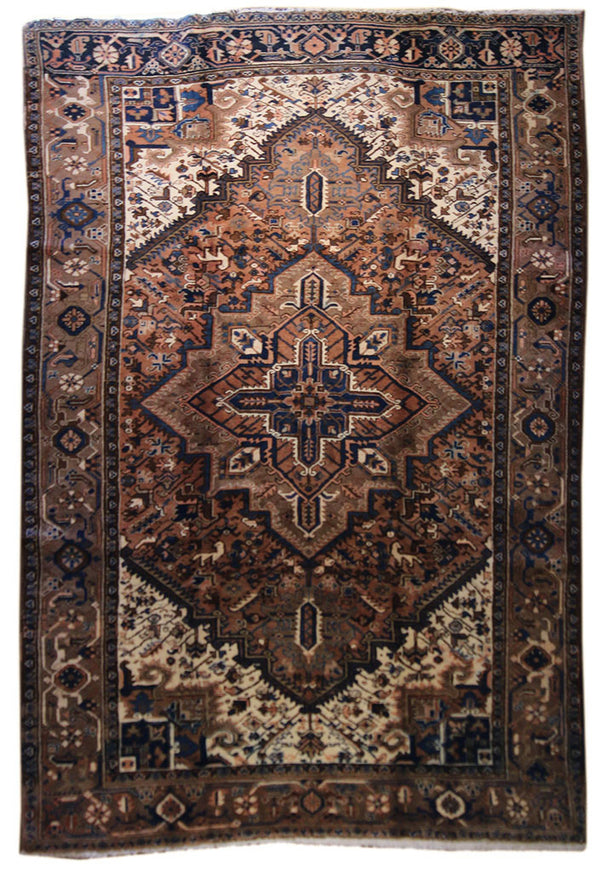 6.7x9.9 Persian Heriz - Main Street Oriental Rugs - 1