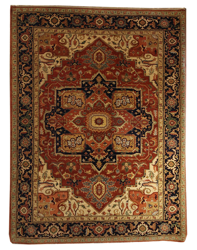 9x12 Finest Indo-Persian Serapi - Main Street Oriental Rugs