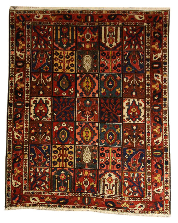 5.2x6.5 Persian Bakhtiari - Main Street Oriental Rugs